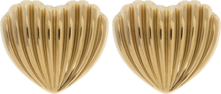 Ane Shell Heart Statement Earring Stainless Steel