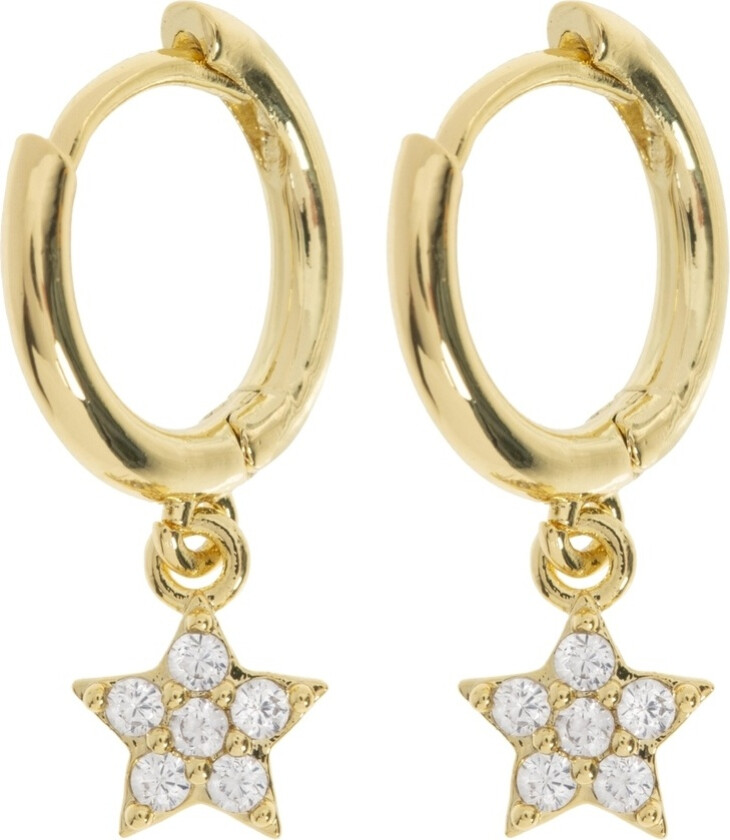 Sienna Crystal Star Hoop Earrings