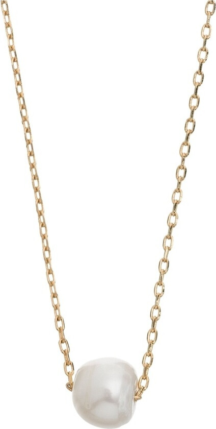 Delicate Pearl Necklace Gold