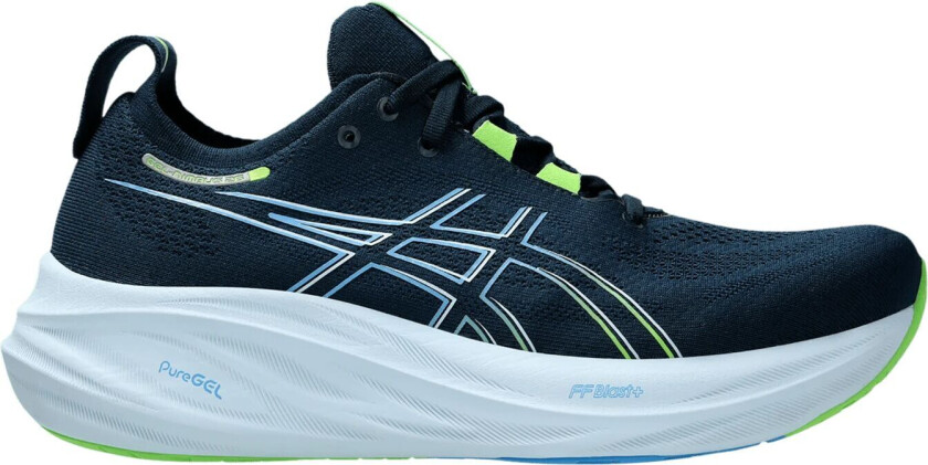 Gel-Nimbus 26, løpesko, herre Blue/electric Lime