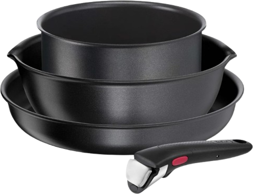 TEFAL Ingenio Daily chef Sett 4 deler svart L7629453