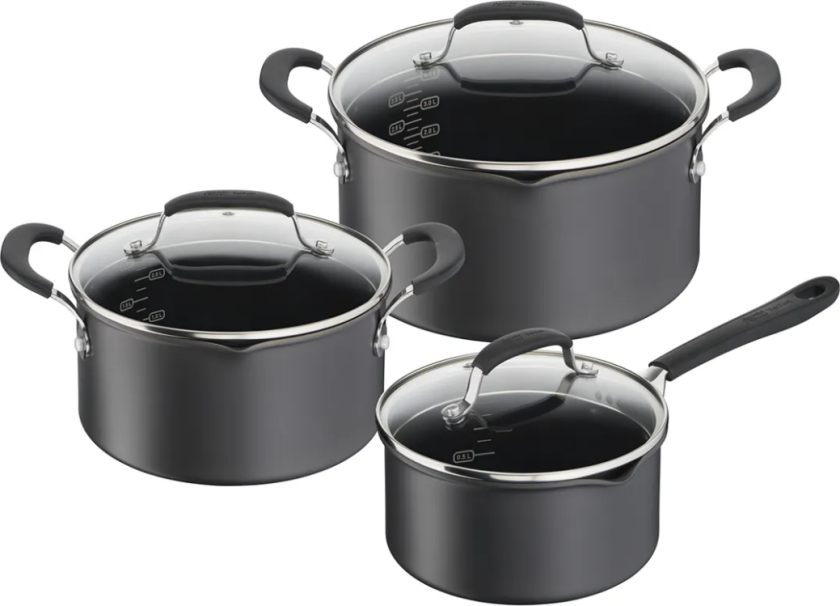 TEFAL Jamie Olive Quick & Easy Set 6 pieces Stewpot Saucepans H913S655