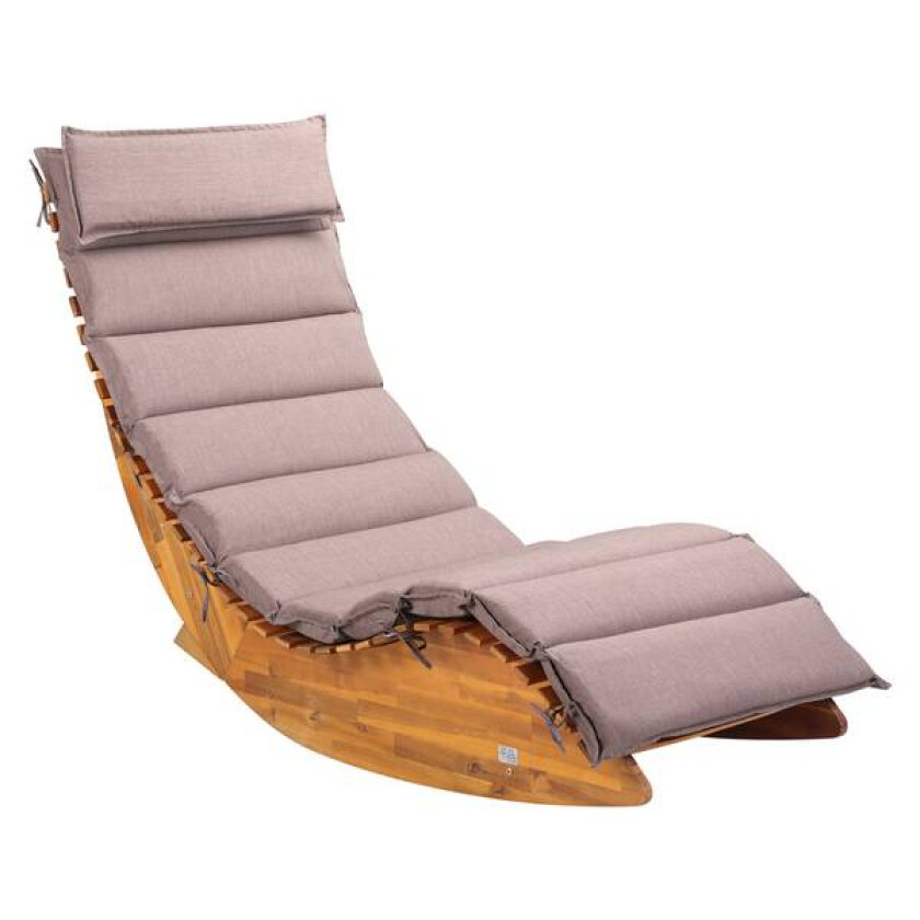 Pute sauna solseng 177x58x7cm - krem