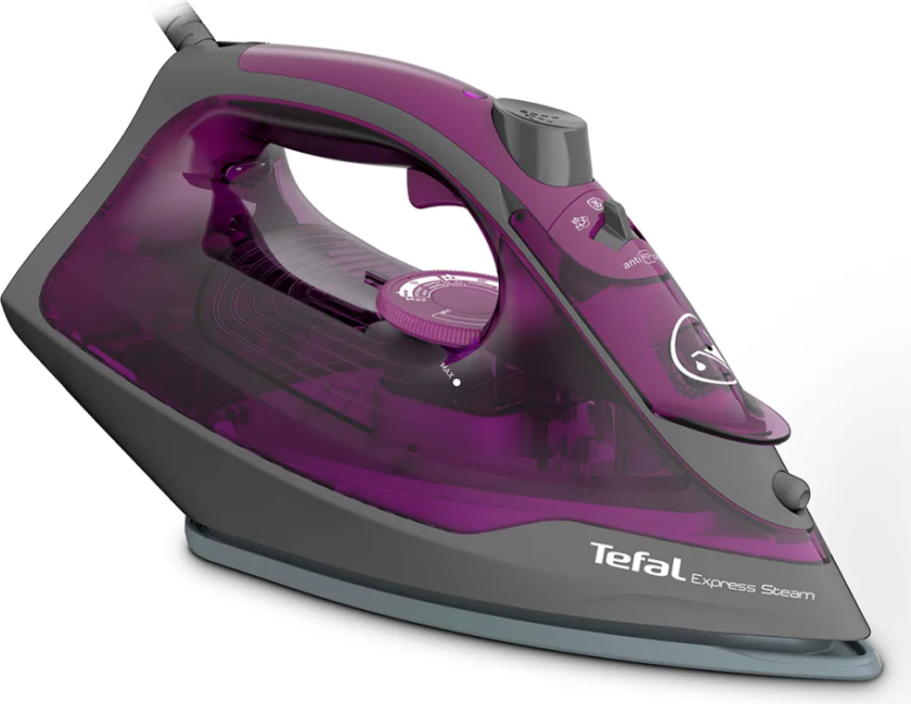 TEFAL Express Steam Strykejern/Dampstrykejern Lilla/GråFV2847E0