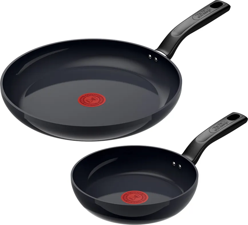TEFAL Change Black Stekepannesett 22 og 28 cm Svart C476S235