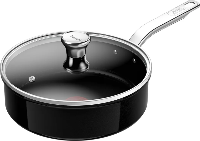 TEFAL Renew+ Traktørpanne 24 cm med lokk Svart C4363253