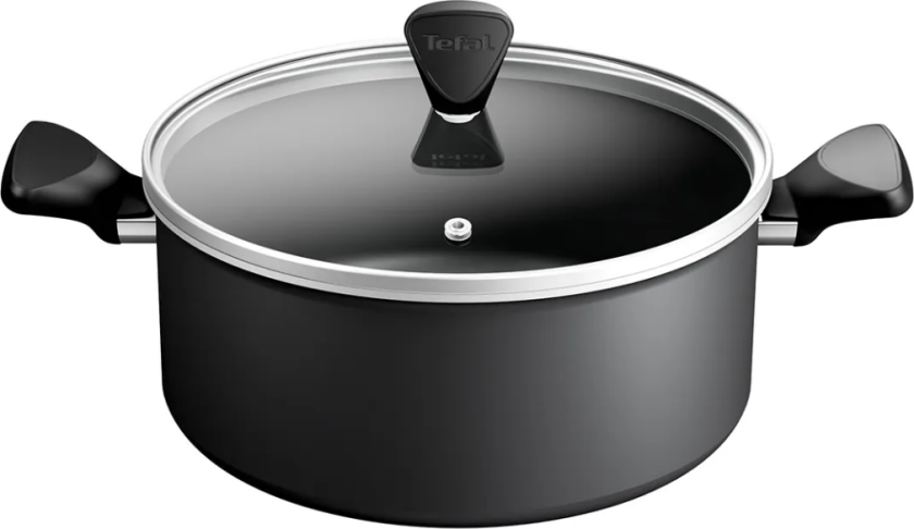 TEFAL So Recycled Gryte 24 cm med lokk Svart C2914653
