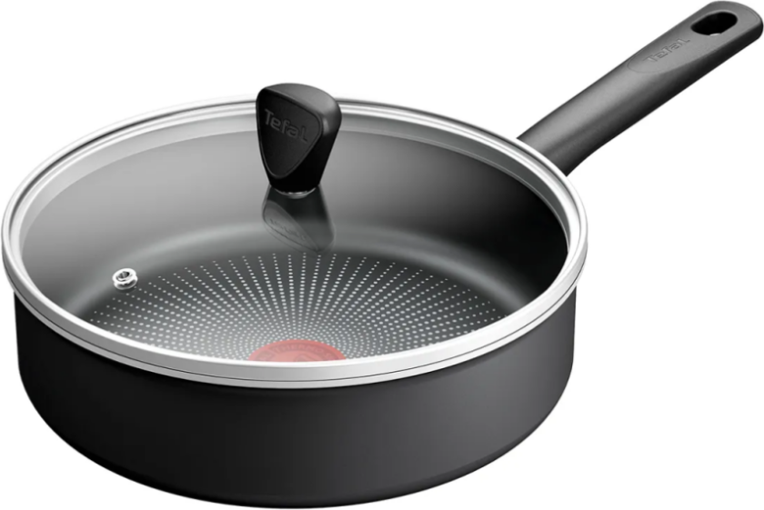 TEFAL So Recycled Sautepanne 24 cm med lokk Svart C2913253