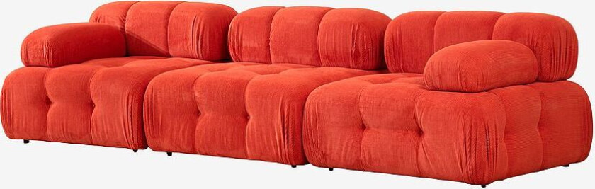 3-seters sofa Puca, Rød