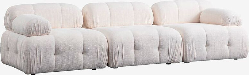 3-seters sofa Muffin, Hvit