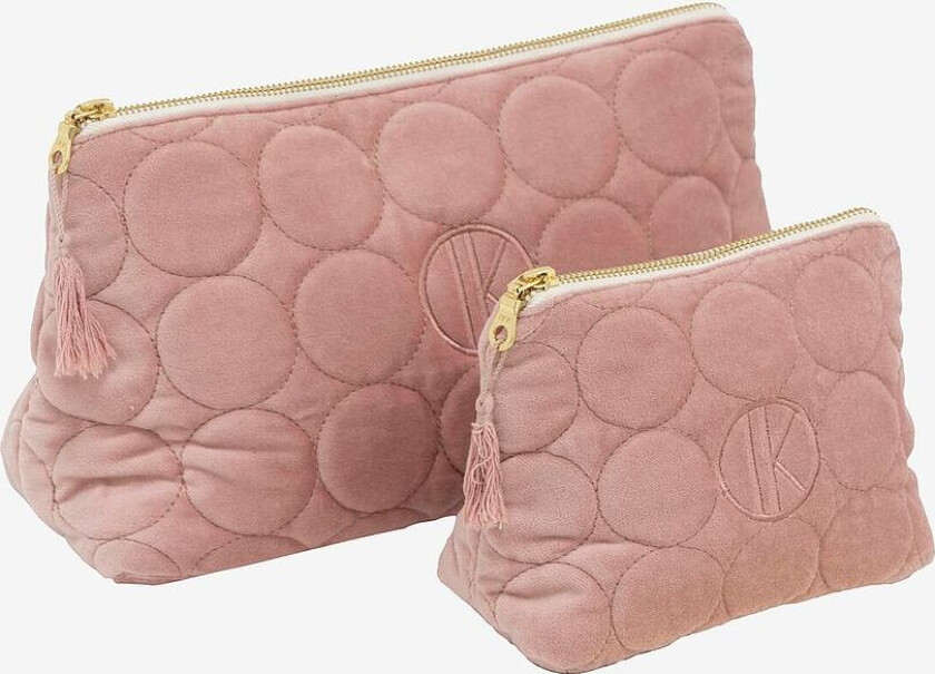 Toalettveske Nelia 2-pakning, Rosa