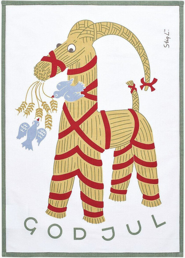 Kjøkkenhåndkle Stig Lindberg, Flerfarget