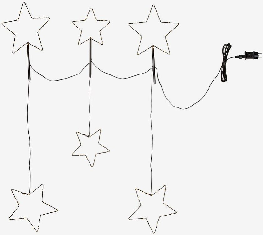 Utendørs dekorasjon Stellas 200 LED, Svart