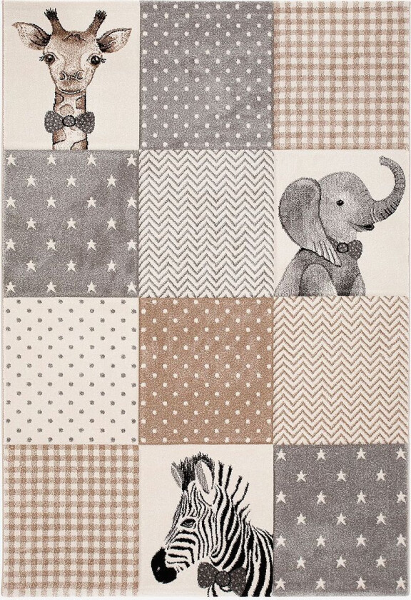 Barneteppe Atlas, Beige