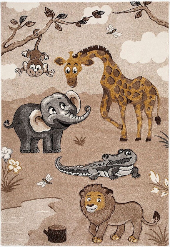 Barneteppe Atlas, Beige