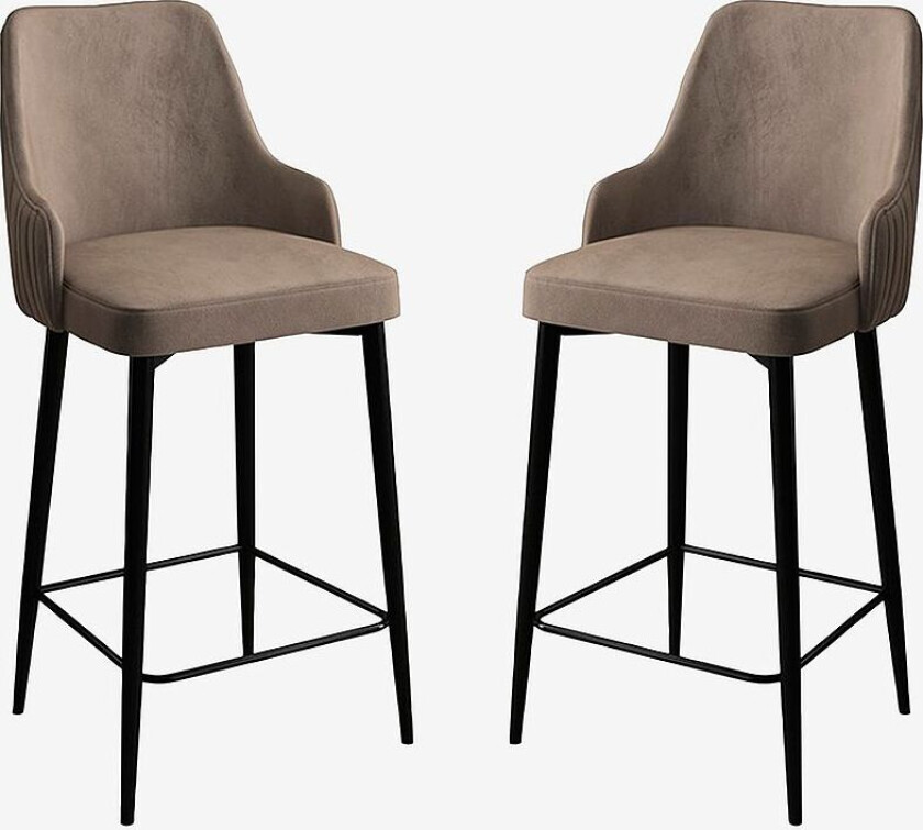 Barkrakk SHELDON, 2-pakning, Brun