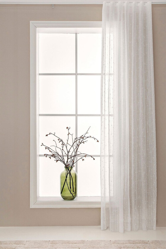 Gardin Flora 132x250 cm, Hvit