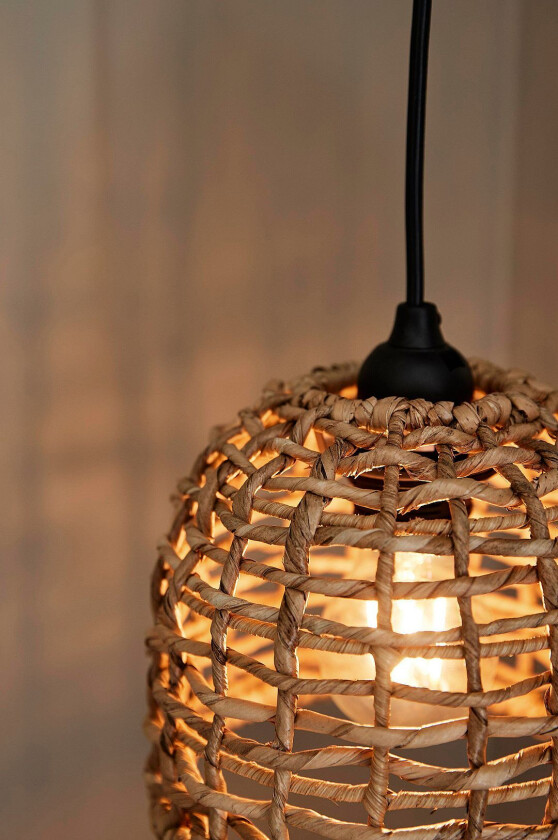 Pendellampe utendørs Cebu 17 cm, Beige