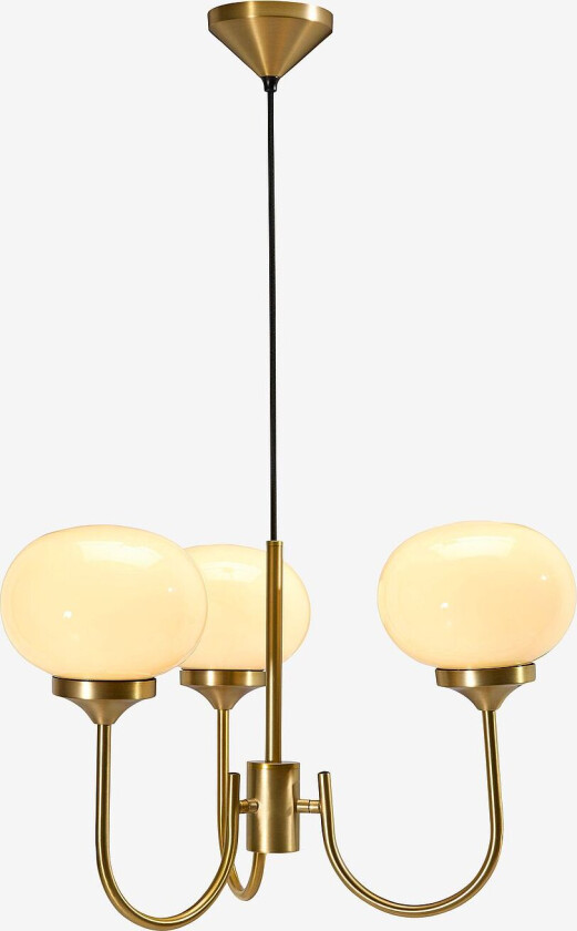 Pendellampe Elsy 59 cm, Messing