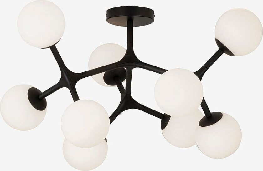 Plafond Maragall 9-Light, Svart