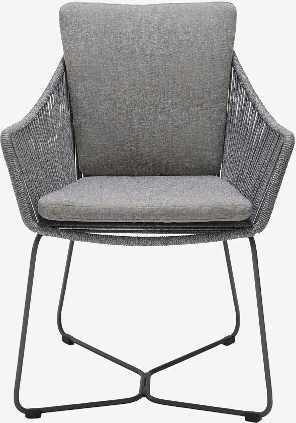 Opal carver lenestol 2-pakning, Grå