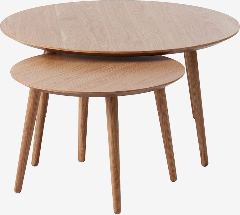 Salongbordsett Winston 2 stk, Brun