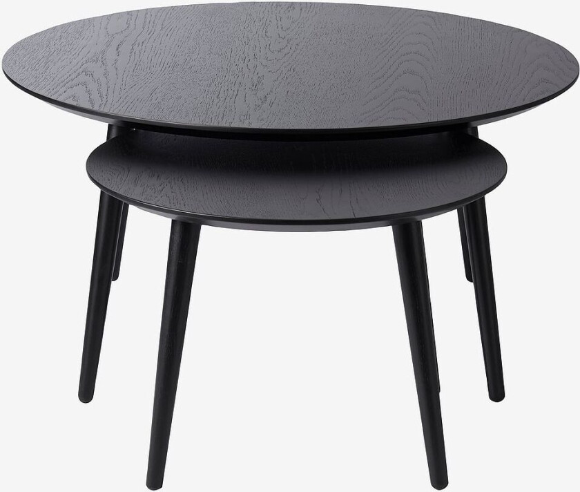 Salongbordsett Winston 2 stk, Svart