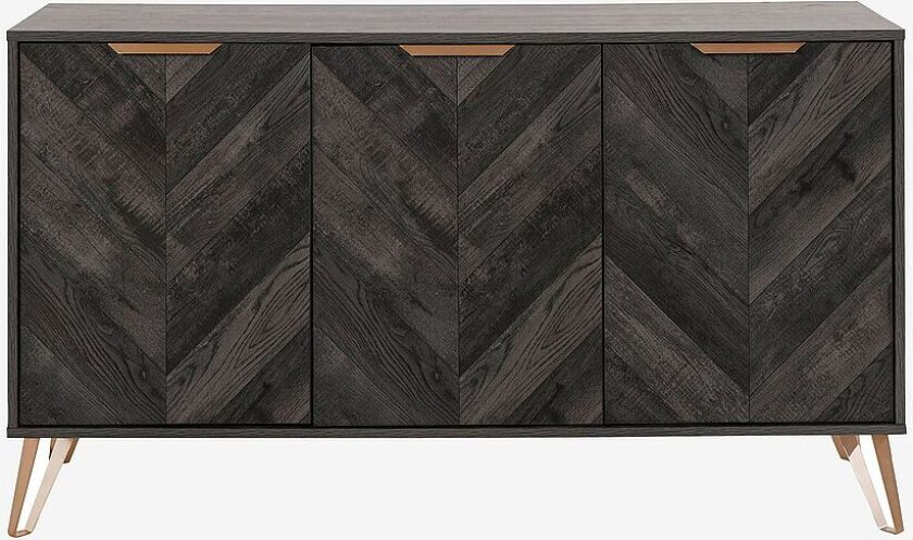 Skjenk Dark Wood 3 Door, Brun