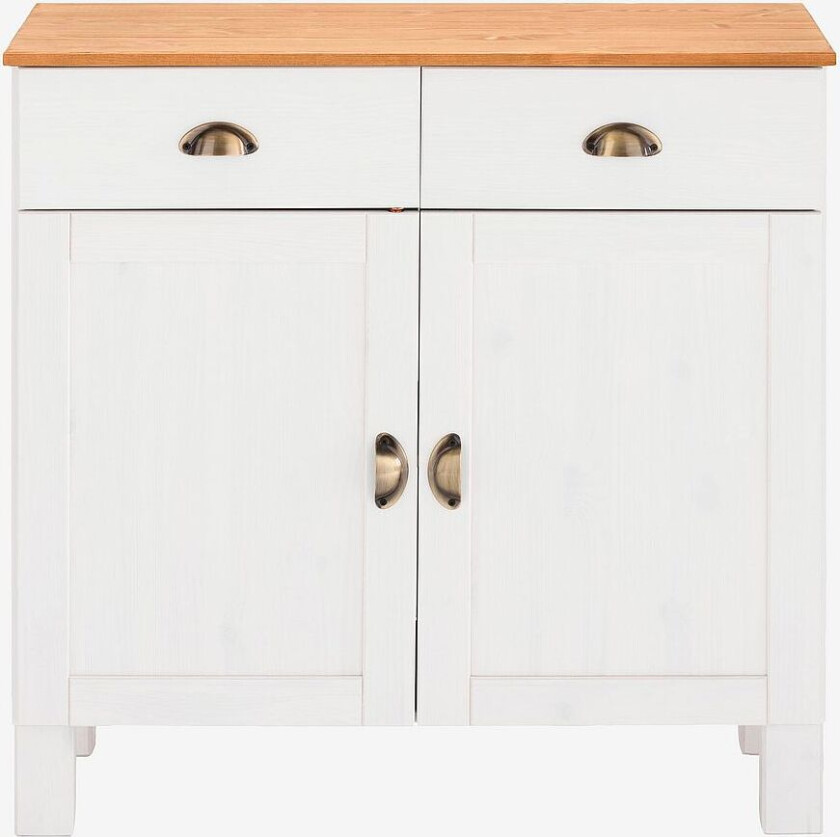 Skjenk Oslo 2 dører/2 skuffer, Hvit