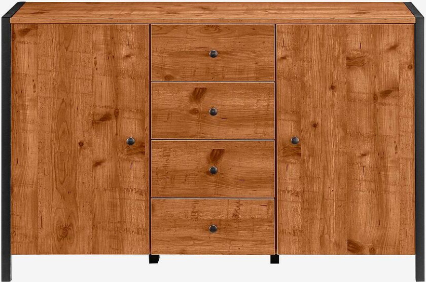 Skjenk Chris 2 dører/4 skuffer, Brun