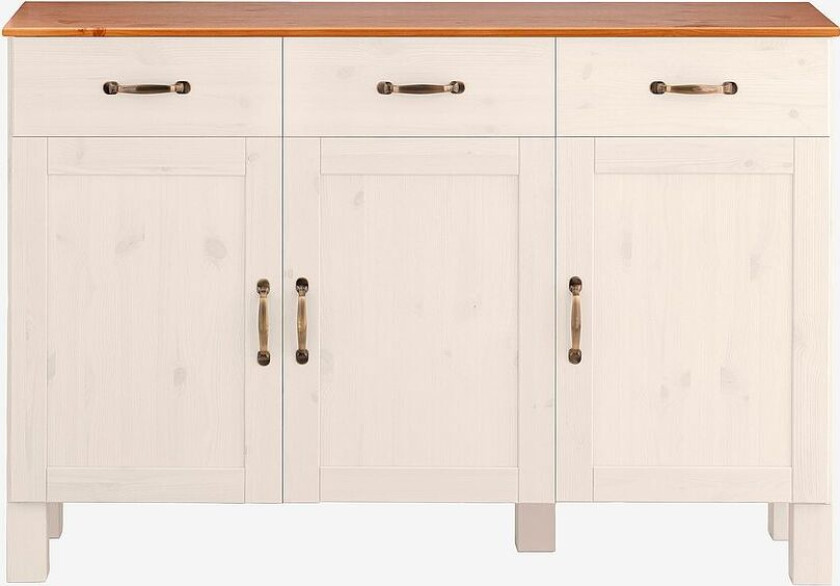 Skjenk Alby 3 dører/3 skuffer, Hvit