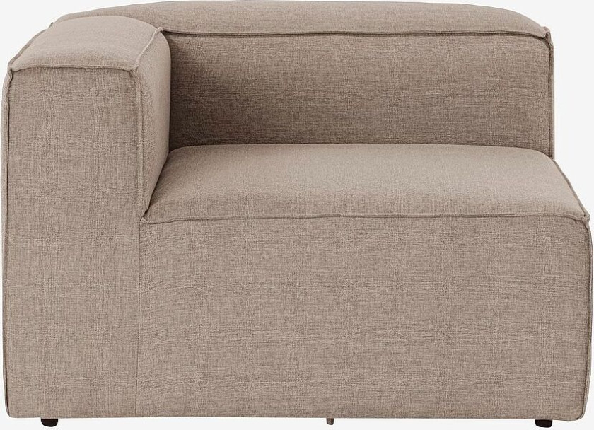 1-seters sofa -Brinly Left, Brun