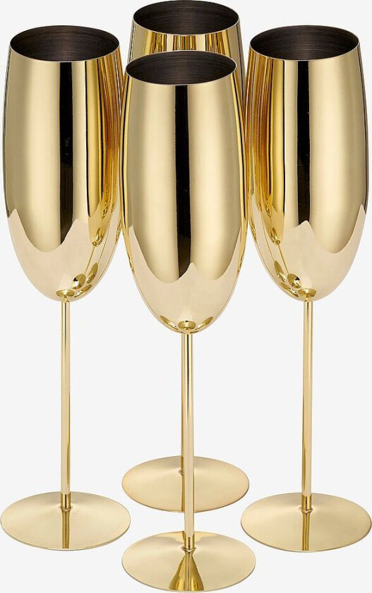 Champagneglass 4-pakning, Gull