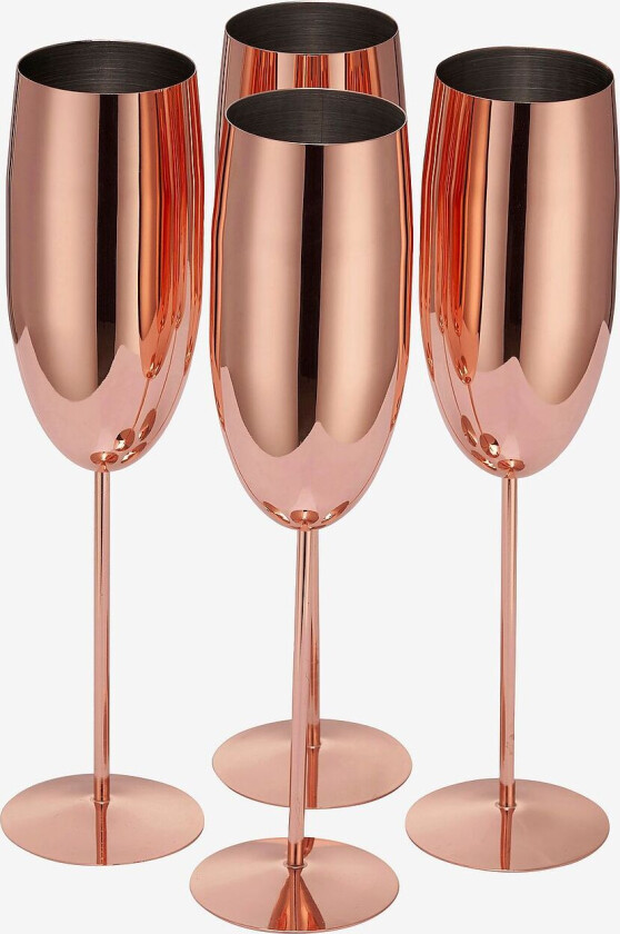 Champagneglass 4-pakning, Rosa