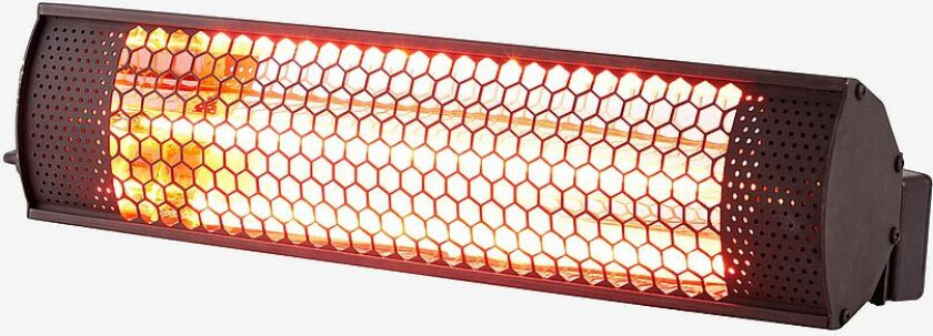 Elektrisk varmeapparat 2000W 57x11x11 cm, Svart