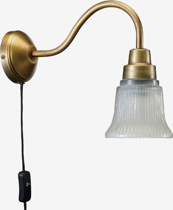 Vegglampe Emmi 34 cm, Messing