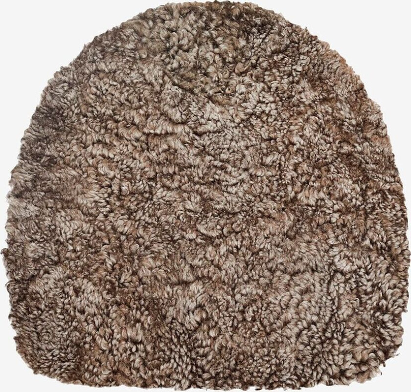 Bilde av Sitteunderlag saueskinn formet Curly, Brun