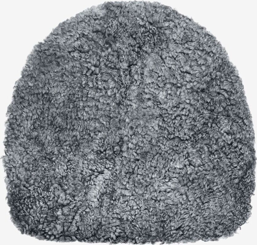 Sitteunderlag saueskinn formet Curly, Grå