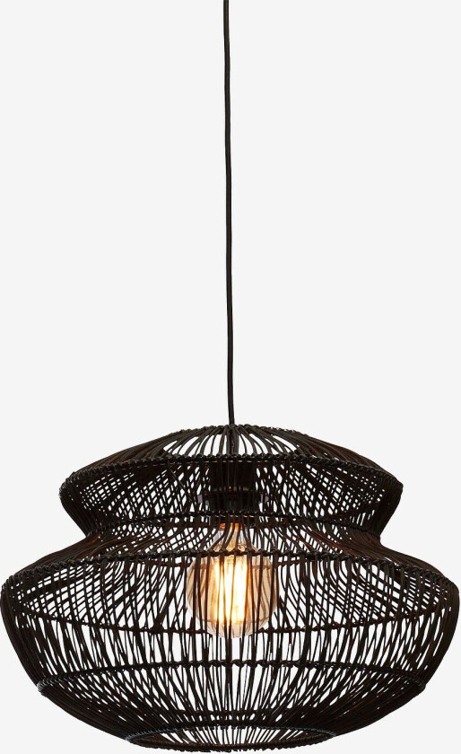 Hengende taklampe rund Zanzibar, Svart
