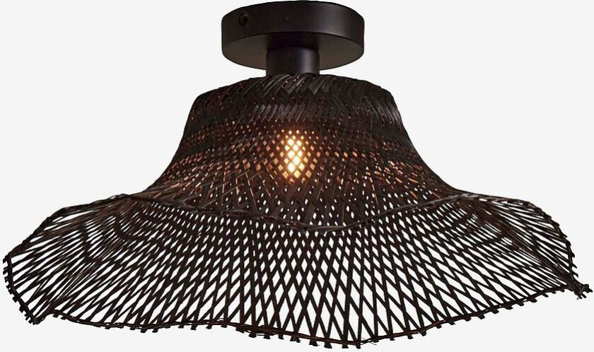 Taklampe mellomstor Ibiza, Svart