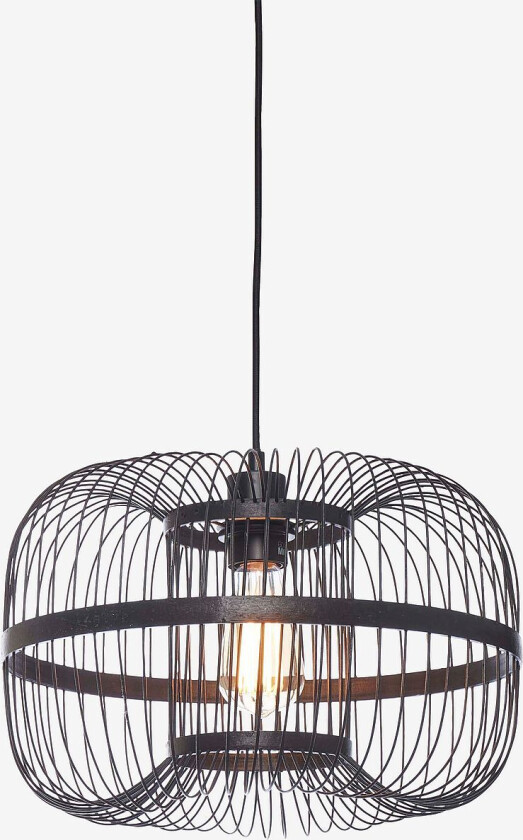 Hengende taklampe liten Hokkaido, Svart