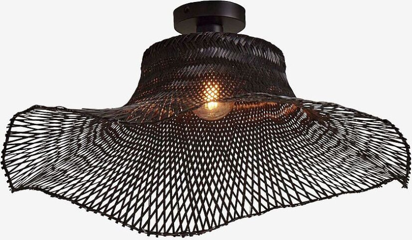 Taklampe stor Ibiza, Svart