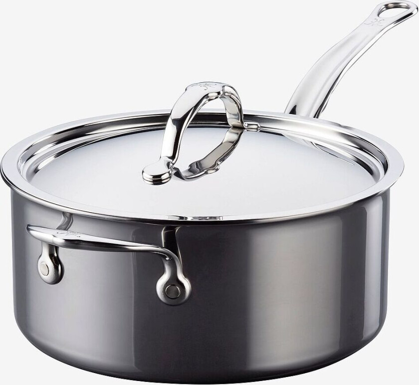 Kasserolle med lokk NanoBond diameter 22 cm, 3,8 liter, Krom