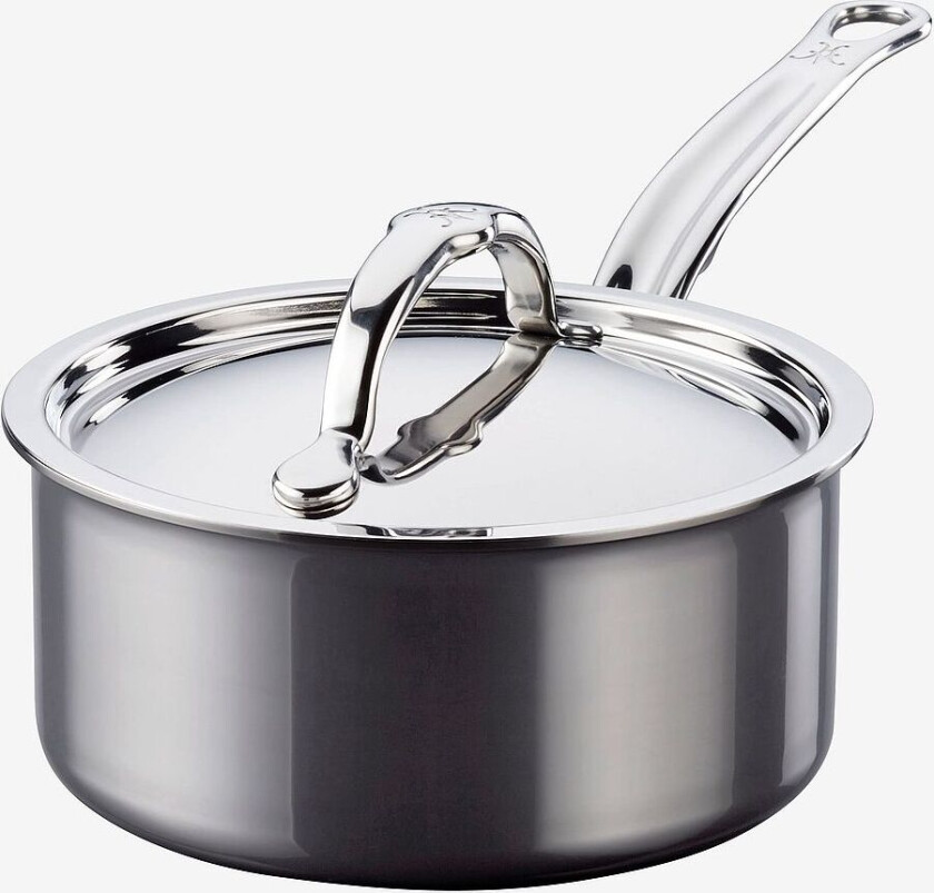Kasserolle med lokk Hestan NanoBond 16 cm / 1,4 liter, Krom