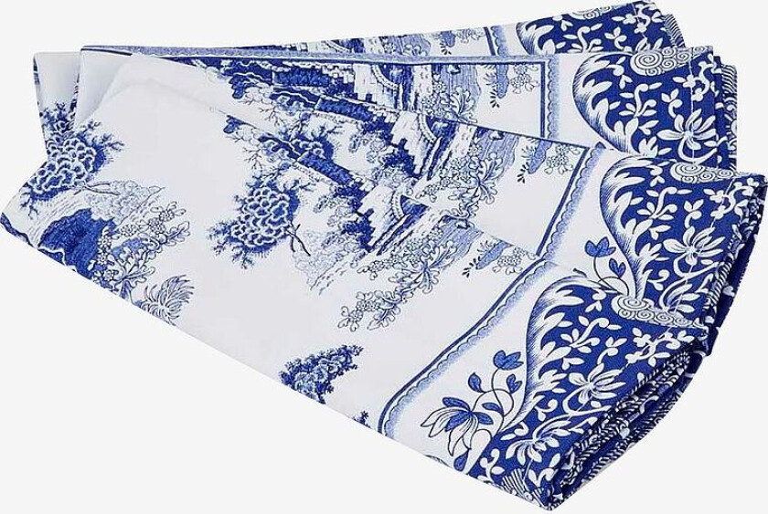 Bilde av Serviett Blue Italian 4-pk, Blå