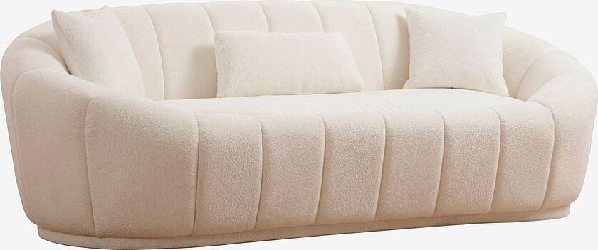 Sofa 3-seter - Midye, Beige