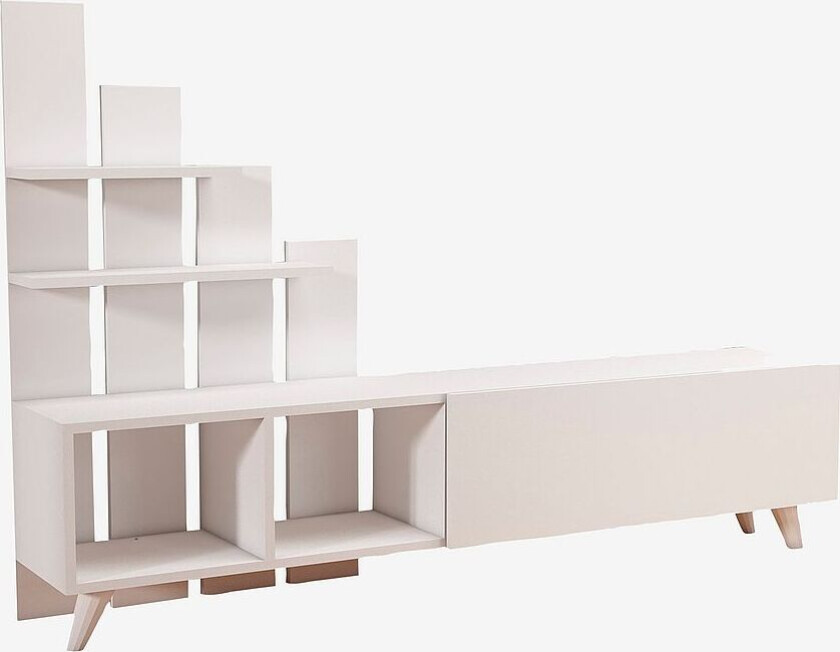 Tv-benk - Kiara, Hvit