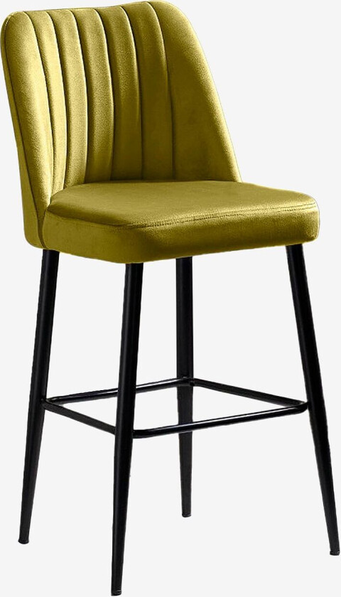 Sett med barstoler (2 stk.) - Vento, Gul