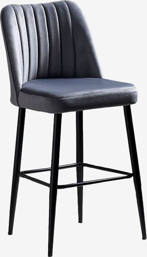 Sett med barstoler (2 stk.) - Vento, Grå