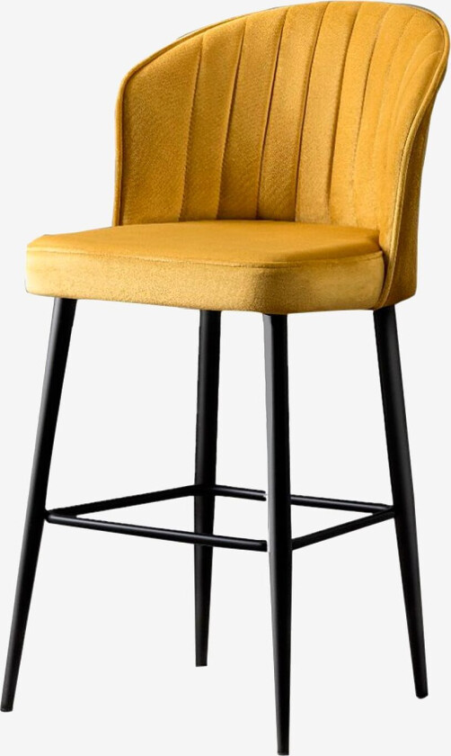 Sett med barstoler (2 stk.) - Buri, Gul